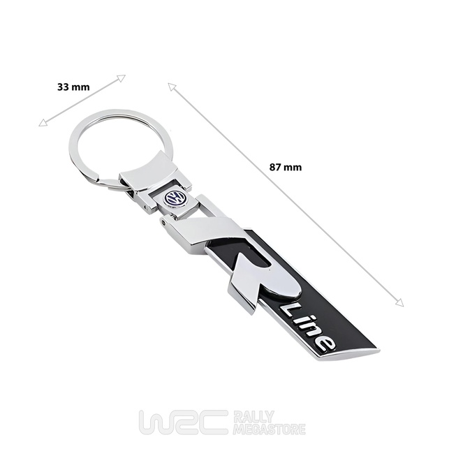 PORTE CLES VOLKSWAGEN R METAL NOIR